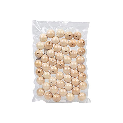 PandaHall Elite 50 Pcs 30mm 1.2 Inch Natural Unfinished Wood Spa...