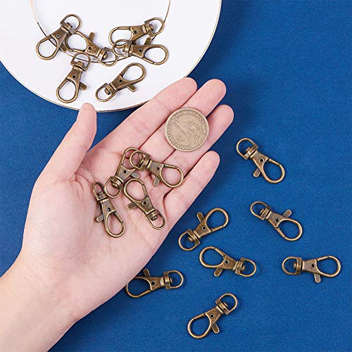 PandaHall Elite 50 Pieces Metal Lobster Claw Clasps Swivel Lanyard...