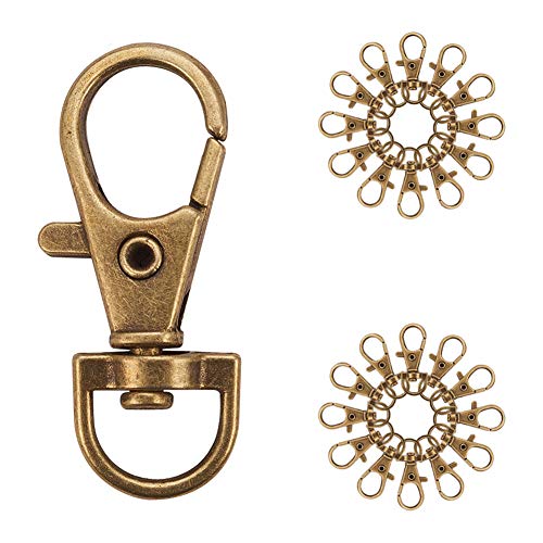 PandaHall Elite 50 Pieces Metal Lobster Claw Clasps Swivel Lanyard...
