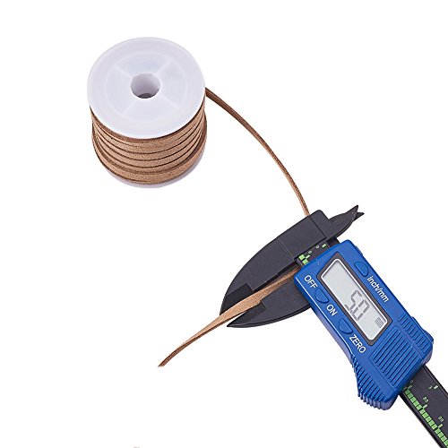 PandaHall Elite 6 Rolls 5mm Flat Micro Fiber Faux Leather Suede Co...