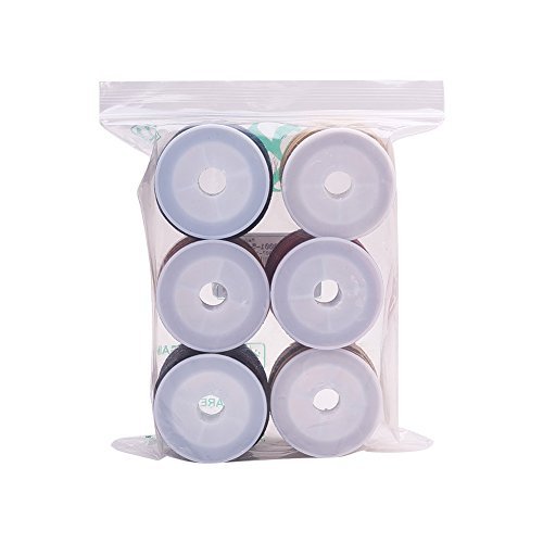 PandaHall Elite 6 Rolls 5mm Flat Micro Fiber Faux Leather Suede Co...
