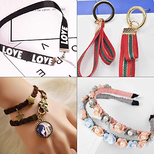 PandaHall Elite 680PCS 6 Size 4 Color Iron Ribbon Ends Bracelet Bo...