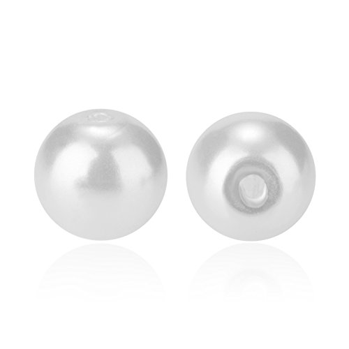 PandaHall Elite 6mm About 400Pcs Tiny Satin Luster Glass Pearl Rou...