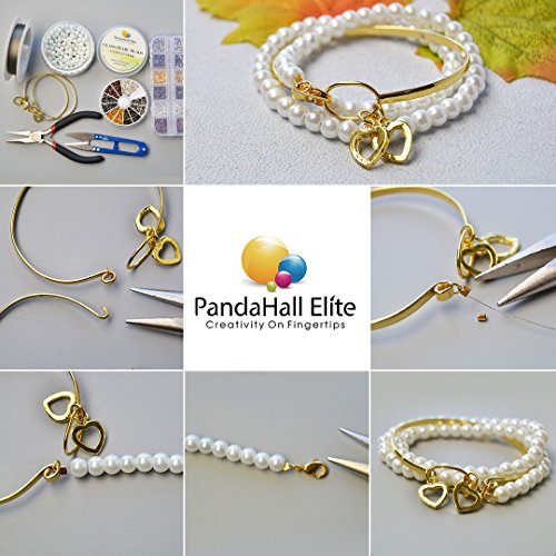 PandaHall Elite 6mm About 400Pcs Tiny Satin Luster Glass Pearl Rou...