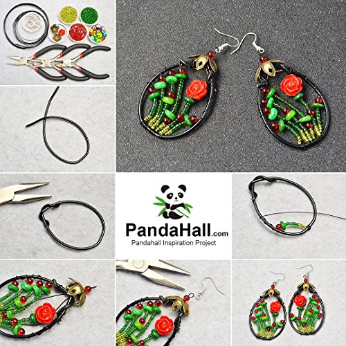 PandaHall Elite About 180 Pcs Tibetan Style Metal Flower Bead Caps...