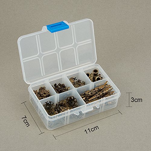 PandaHall Elite About 180 Pcs Tibetan Style Metal Flower Bead Caps...
