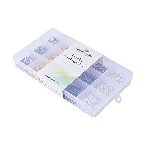 PandaHall Elite About 1800 Pcs Jewelry Finding Kits with Cord Ends...