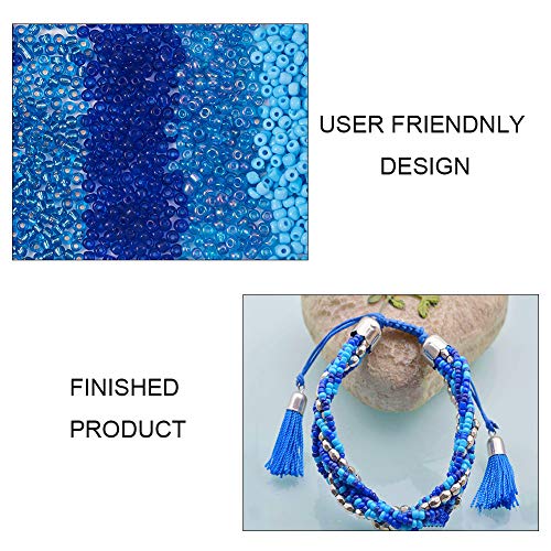 PandaHall Elite About 1900 Pcs 6/0 Multicolor Beading Glass Seed B...
