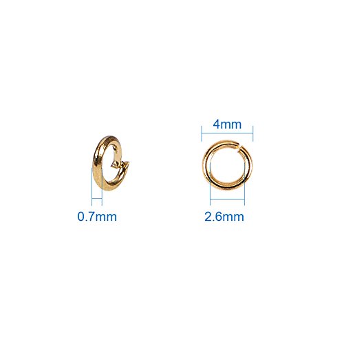 PandaHall Elite About 3300 Pcs Iron Open Jump Rings Unsoldered Dia...