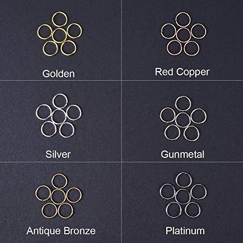 PandaHall Elite About 3300 Pcs Iron Open Jump Rings Unsoldered Dia...