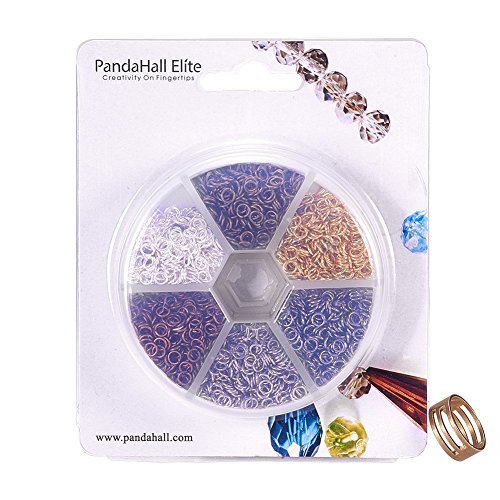 PandaHall Elite About 3300 Pcs Iron Open Jump Rings Unsoldered Dia...