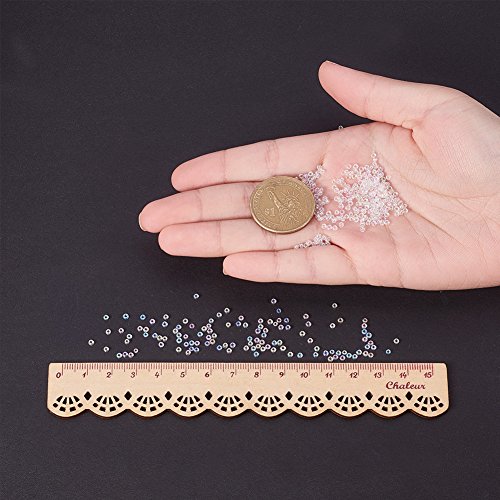 PandaHall Elite About 6000 Pcs 11/0 Glass Seed Beads Transparent R...