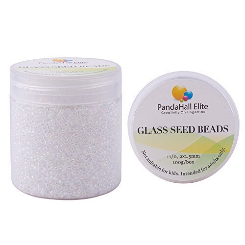 PandaHall Elite About 6000 Pcs 11/0 Glass Seed Beads Transparent R...