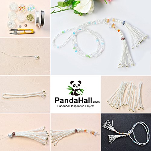 PandaHall Elite About 6000 Pcs 11/0 Glass Seed Beads Transparent R...