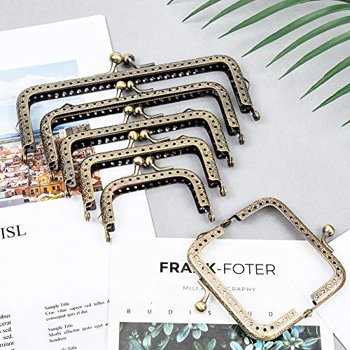 PH PandaHall 6 Size Metal Frame Kiss Clasp Lock for Purse Making M...
