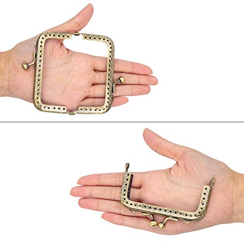 PH PandaHall 6 Size Metal Frame Kiss Clasp Lock for Purse Making M...