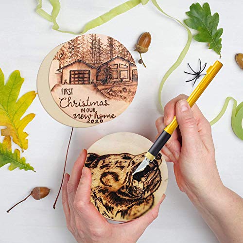 60 Pack 4 Inch Wood Circles for Crafts Unfinished Wood Rounds Wood...