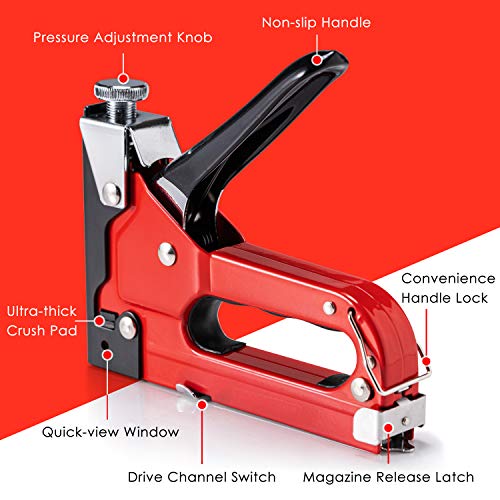 Upholstery Staple Heavy Duty, PHITRIC 4 in 1 Stapler with ...