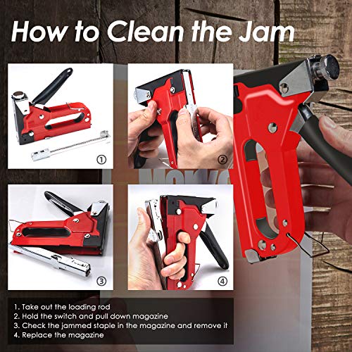 Upholstery Staple Heavy Duty, PHITRIC 4 in 1 Stapler with ...