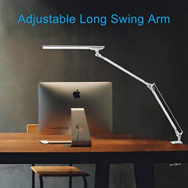 PHIVE LED Architect Desk Lamp, Clamp on Drafting Table Lamp, Eye-C...