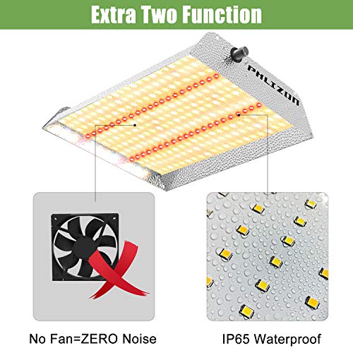 Phlizon 600W Dimmable Plant LED Grow Light Full Spectrum Grow Lamp...