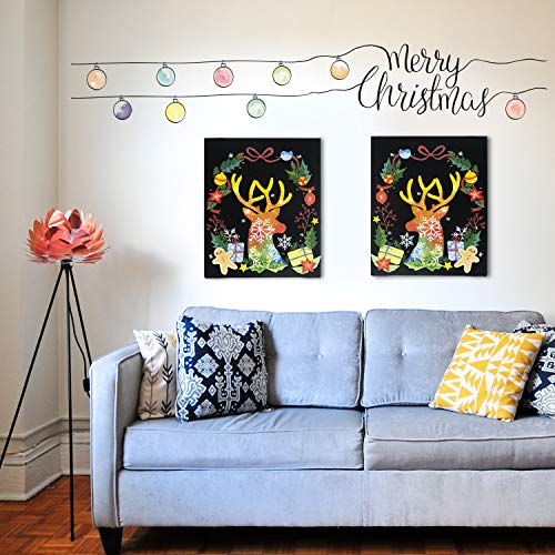 PHOENIX Black Painting Canvas Panel Boards - 5x7 Inch/6 Pack - 1/8...