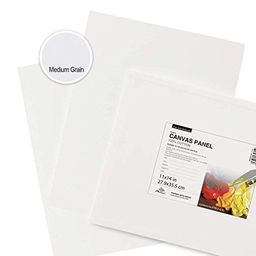 PHOENIX Painting Canvas Panel Boards - 11x14 Inch / 12 Pack - 1/8 ...