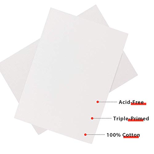 PHOENIX Painting Canvas Panel Boards - 5x7 Inch / 12 Pack - 1/8 In...