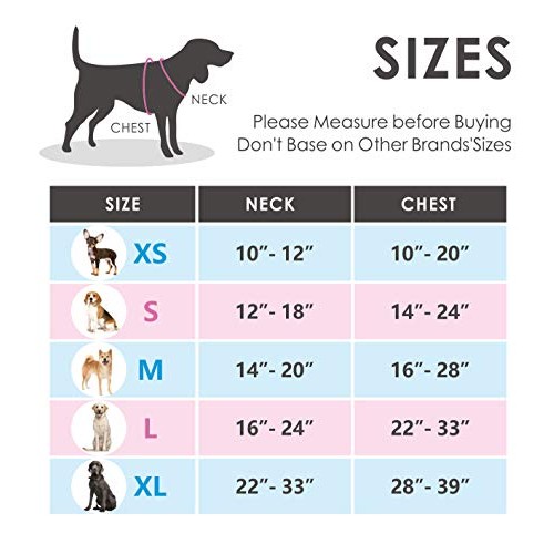 PHOEPET No Pull Dog Harness Medium Reflective Front Clip Vest with...
