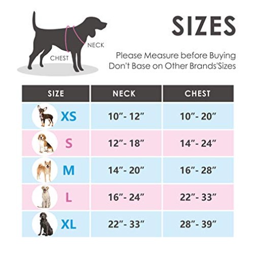 PHOEPET No Pull Dog Harness Medium Reflective Front Clip Vest with...