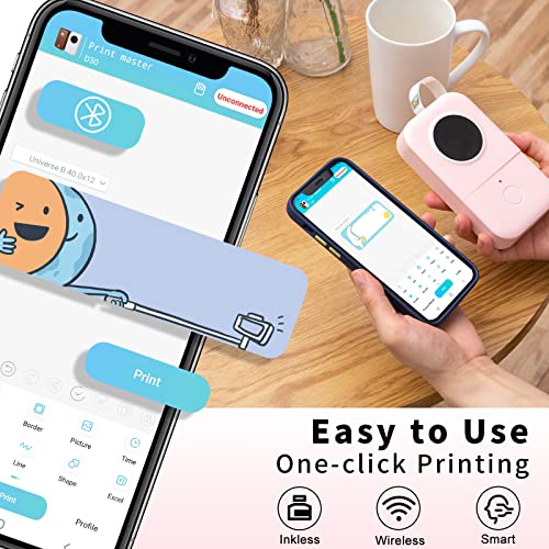 Phomemo Label Maker Machine, D30 Portable Bluetooth Label Printer ...