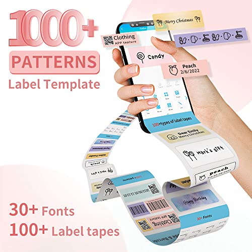 Phomemo Label Maker Machine, D30 Portable Bluetooth Label Printer ...