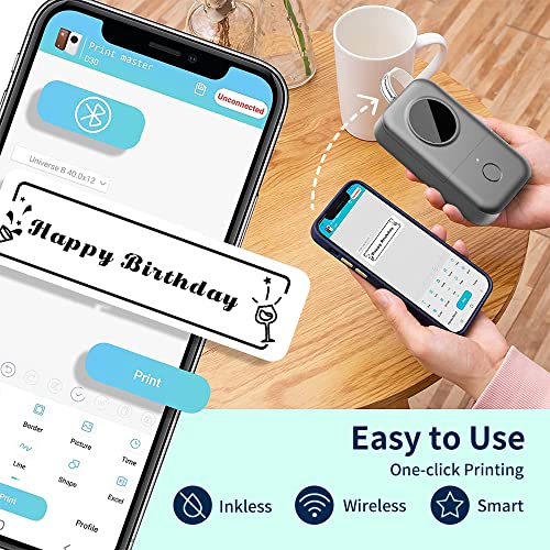 Phomemo Label Makers for Small Business, D30 Label Maker Machine w...