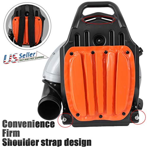 Photno 2 Stroke Gas 63cc Backpack Blower Backpackable Snow-Blowing...