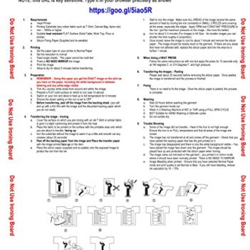 PPD Inkjet Iron-On Dark T Shirt Transfers Paper LTR 8.5x11 Pack o...