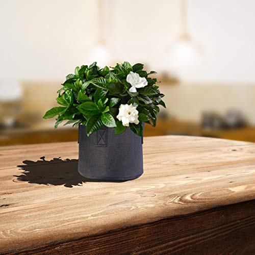 PHYEX 12-Pack 2 Gallon Nonwoven Grow Bags, Aeration Fabric Pots wi...