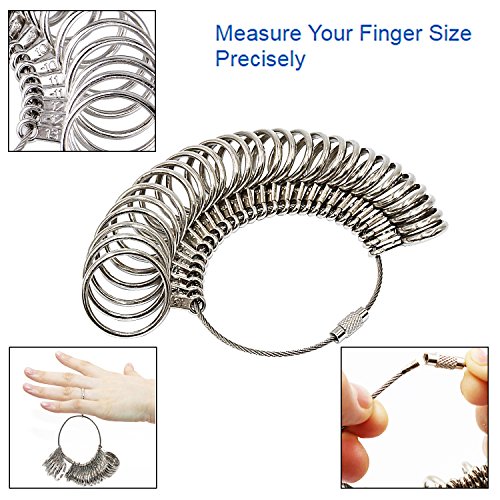 PHYHOO Ring Sizer Mandrel Set Jewelry Making Tools Including Jewel...