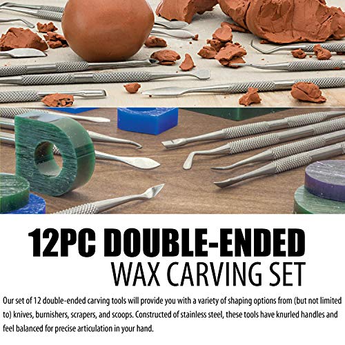 PHYHOO Wax Carvers Set Double Ended Dental Wax Modeling Sculpting ...
