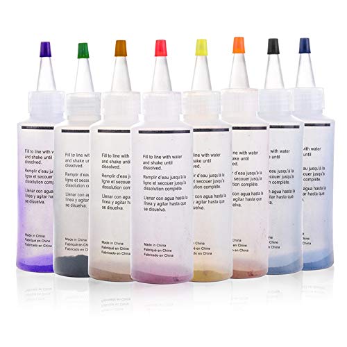 One Step Tie Dye Kit, 8 Colors Fabric Dye Kit for Kids Adults and ...