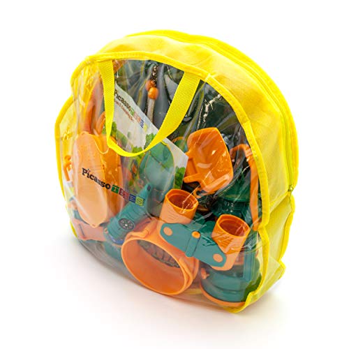 PicassoTiles PTC20 20 Piece Camping Gear Tools Adventure Set Inclu...
