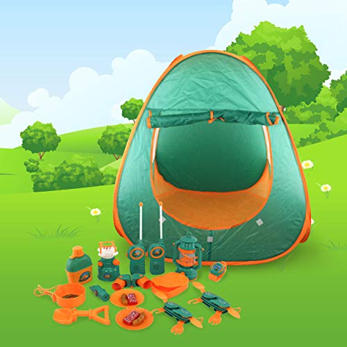 PicassoTiles PTC20 20 Piece Camping Gear Tools Adventure Set Inclu...
