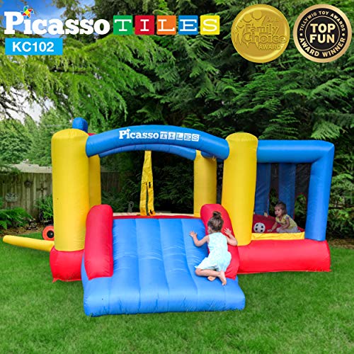 PicassoTiles Upgrade Version KC102 12x10 Foot Inflatable Bouncer...