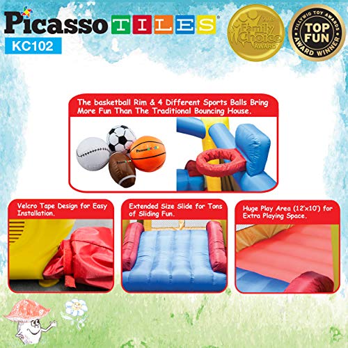 PicassoTiles Upgrade Version KC102 12x10 Foot Inflatable Bouncer...
