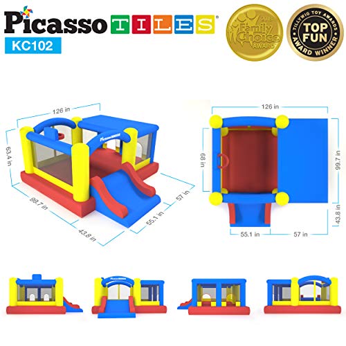 PicassoTiles Upgrade Version KC102 12x10 Foot Inflatable Bouncer...