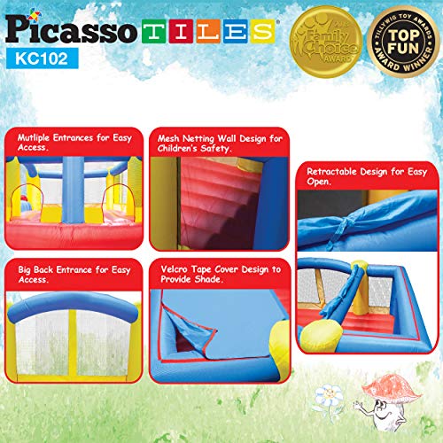 PicassoTiles Upgrade Version KC102 12x10 Foot Inflatable Bouncer...