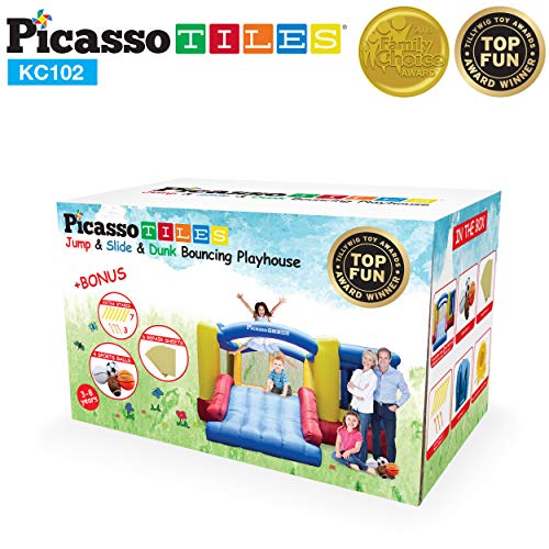 PicassoTiles Upgrade Version KC102 12x10 Foot Inflatable Bouncer...