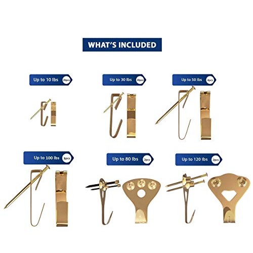 Pickily Premium 225 Piece Picture Hanging Kit, Assorted Picture Ha...