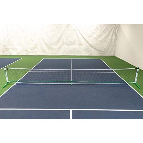 3.0 Portable Pickleball Net System Set Includes Metal Frame and N...