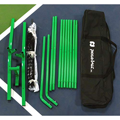 3.0 Portable Pickleball Net System Set Includes Metal Frame and N...