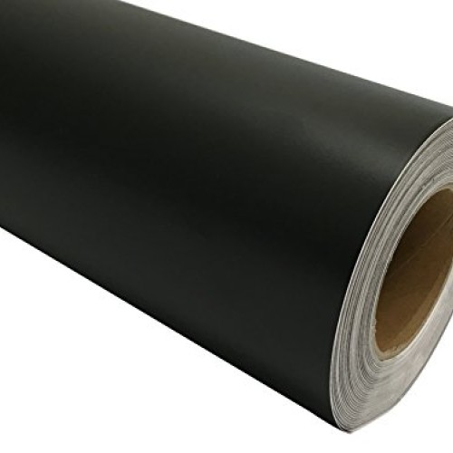 24 x 40 ft Roll of Matte Black Repositionable Adhesive-Backed Vin...